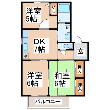 ディアス徳王　壱番館・弐番館の物件間取画像